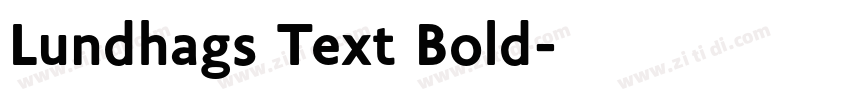 Lundhags Text Bold字体转换